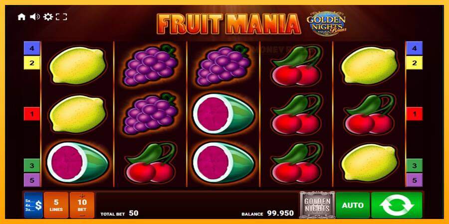 Fruit Mania Golden Nights παιχνιδομηχανή για τα χρήματα, εικόνα 1