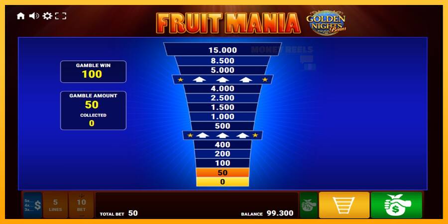 Fruit Mania Golden Nights παιχνιδομηχανή για τα χρήματα, εικόνα 3