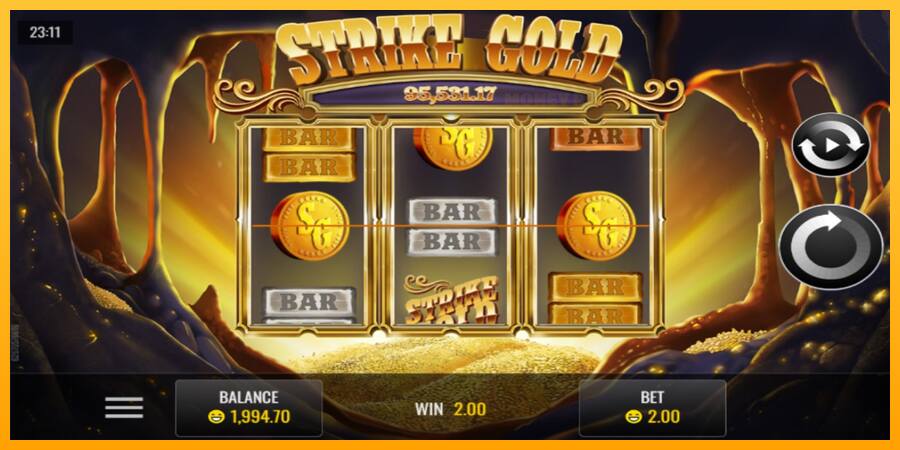 Strike Gold παιχνιδομηχανή για τα χρήματα, εικόνα 2