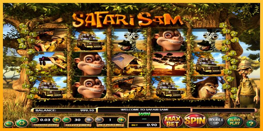 Safari Sam παιχνιδομηχανή για τα χρήματα, εικόνα 2