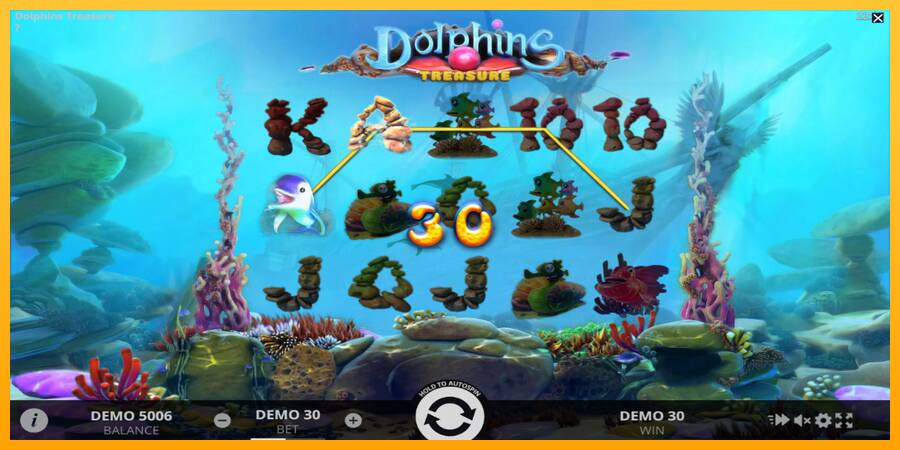 Dolphins Treasure παιχνιδομηχανή για τα χρήματα, εικόνα 3