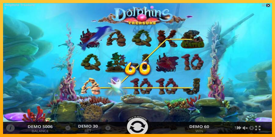 Dolphins Treasure παιχνιδομηχανή για τα χρήματα, εικόνα 4