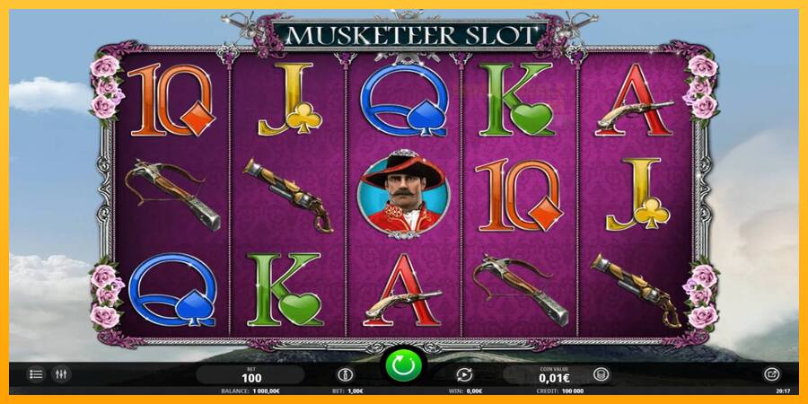 Musketeer Slot παιχνιδομηχανή για τα χρήματα, εικόνα 2