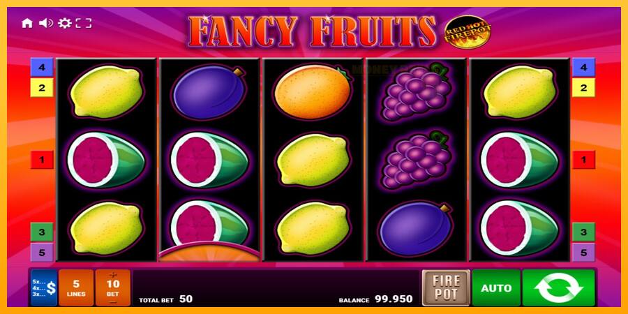 Fancy Fruits Red Hot Firepot παιχνιδομηχανή για τα χρήματα, εικόνα 1