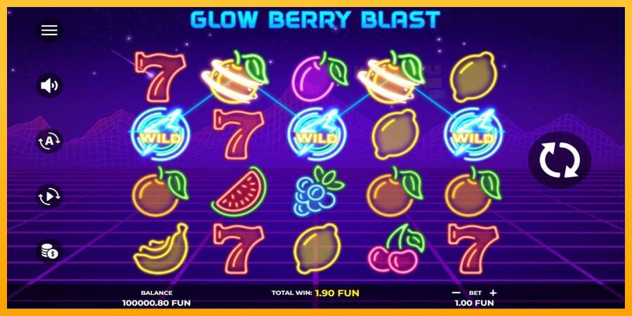 Glow Berry Blast παιχνιδομηχανή για τα χρήματα, εικόνα 2