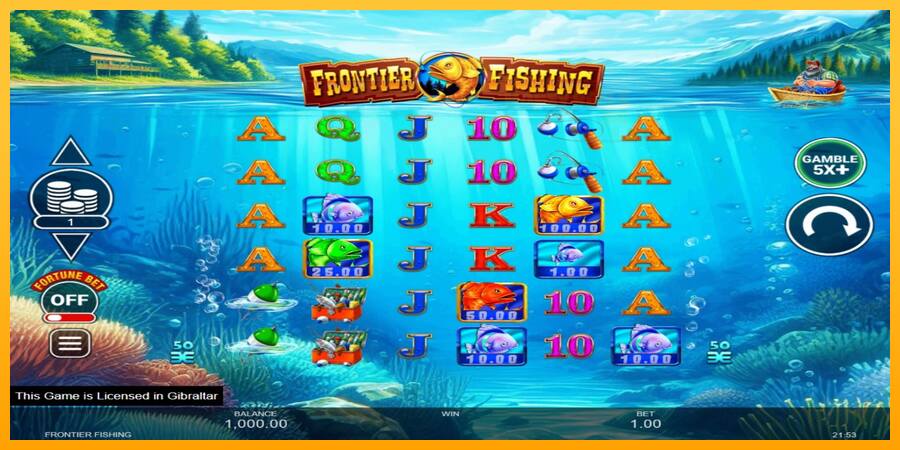 Frontier Fishing παιχνιδομηχανή για τα χρήματα, εικόνα 2