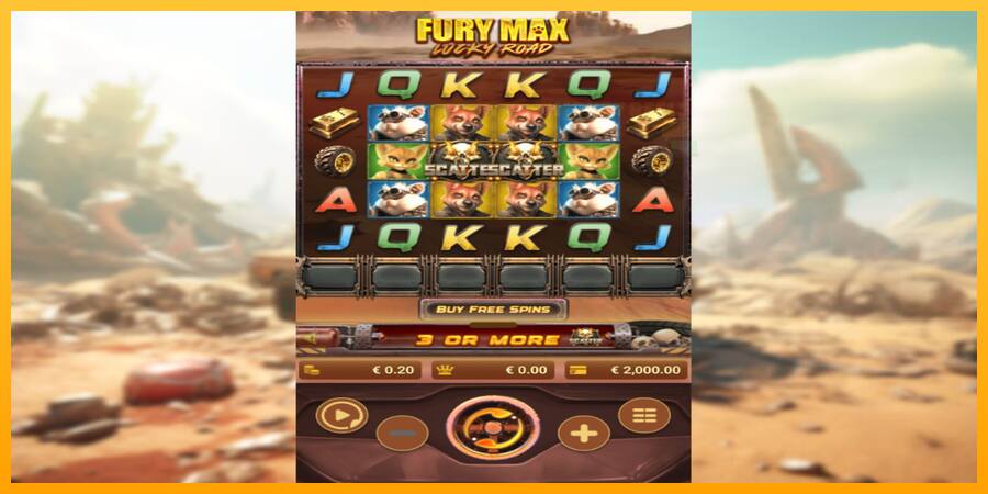 Fury Max Lucky Road παιχνιδομηχανή για τα χρήματα, εικόνα 2