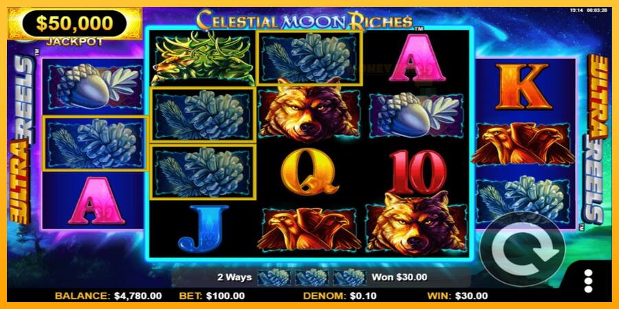 Celestial Moon Riches παιχνιδομηχανή για τα χρήματα, εικόνα 4