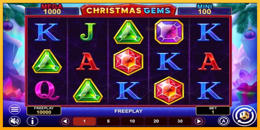 Christmas Gems Hold & Win παιχνιδομηχανή για τα χρήματα, εικόνα 2