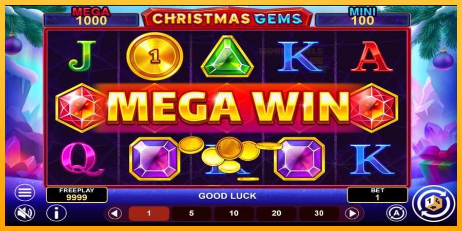 Christmas Gems Hold & Win παιχνιδομηχανή για τα χρήματα, εικόνα 3