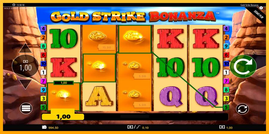 Gold Strike Bonanza παιχνιδομηχανή για τα χρήματα, εικόνα 3