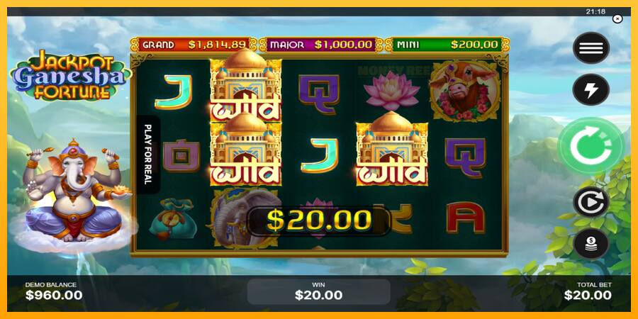 Jackpot Ganesha Fortune παιχνιδομηχανή για τα χρήματα, εικόνα 4