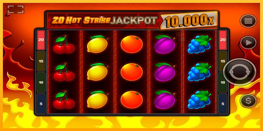 20 Hot Strike Jackpot παιχνιδομηχανή για τα χρήματα, εικόνα 1