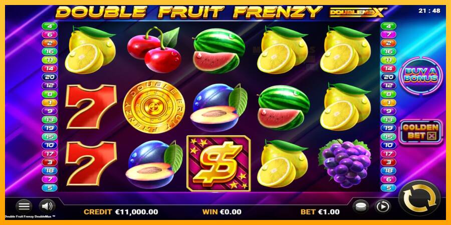 Double Fruit Frenzy DoubleMax παιχνιδομηχανή για τα χρήματα, εικόνα 1