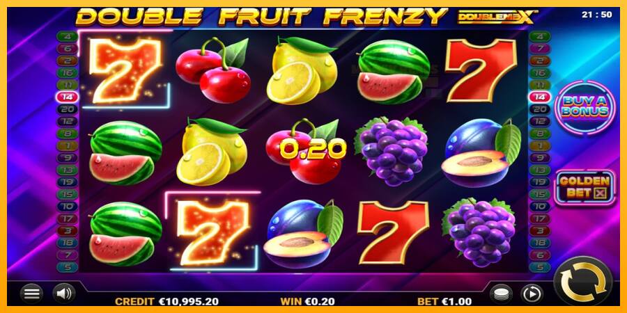 Double Fruit Frenzy DoubleMax παιχνιδομηχανή για τα χρήματα, εικόνα 2