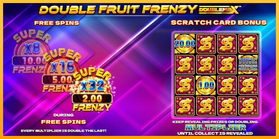 Double Fruit Frenzy DoubleMax παιχνιδομηχανή για τα χρήματα, εικόνα 3