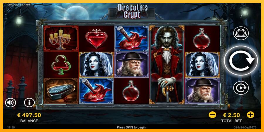 Draculas Crypt παιχνιδομηχανή για τα χρήματα, εικόνα 2