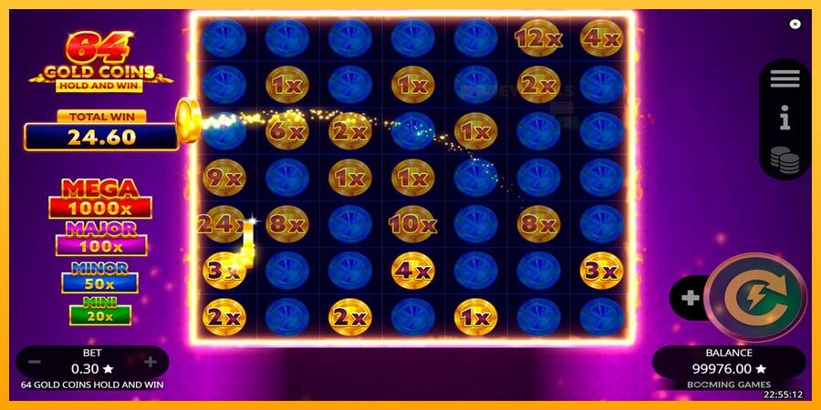 64 Gold Coins Hold and Win παιχνιδομηχανή για τα χρήματα, εικόνα 6