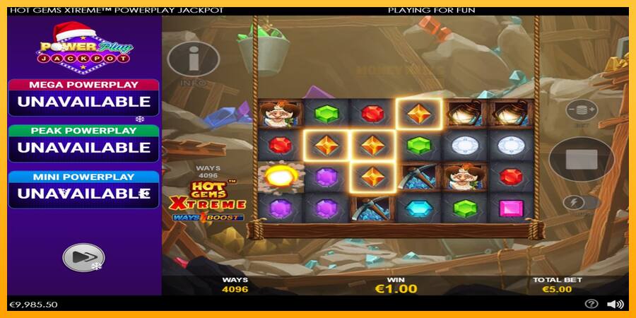 Hot Gems Xtreme PowerPlay Jackpot παιχνιδομηχανή για τα χρήματα, εικόνα 3