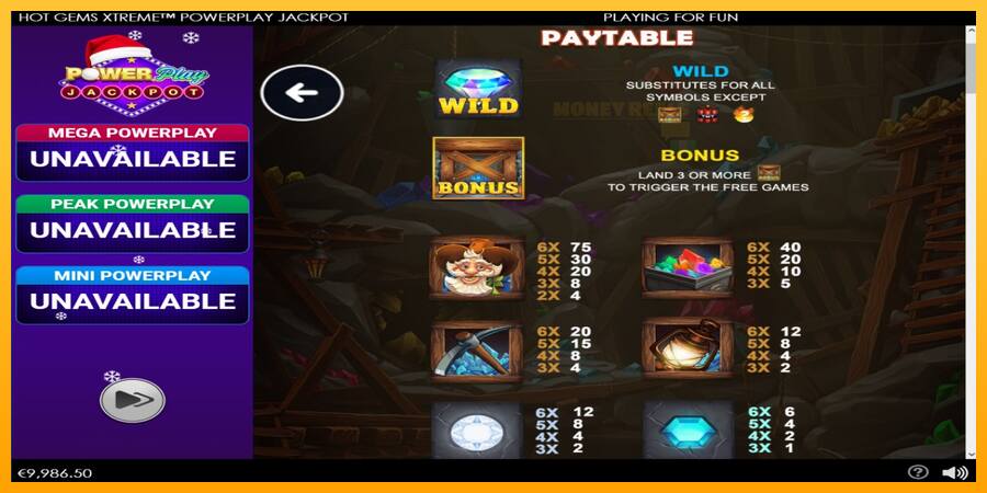 Hot Gems Xtreme PowerPlay Jackpot παιχνιδομηχανή για τα χρήματα, εικόνα 4