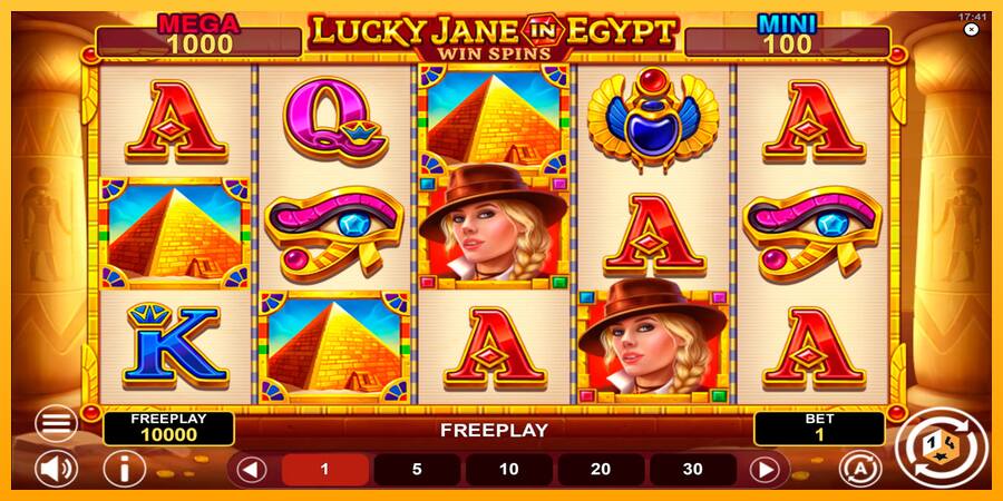 Lucky Jane in Egypt Win Spins παιχνιδομηχανή για τα χρήματα, εικόνα 1