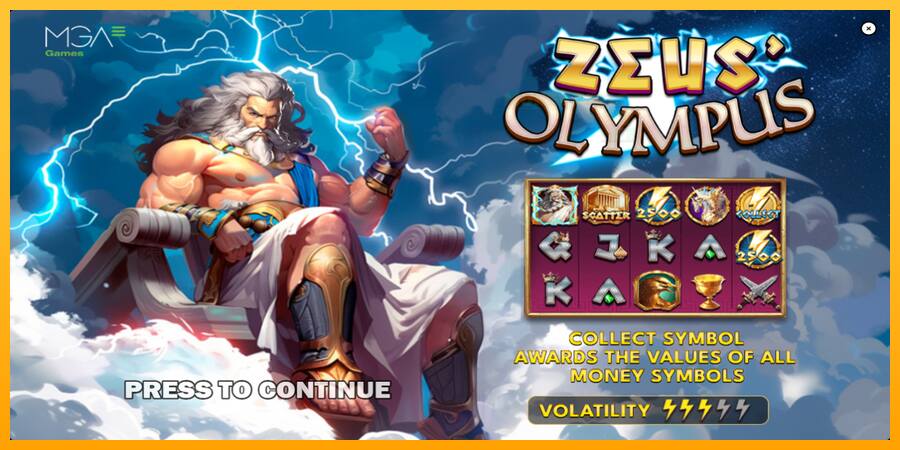 Zeus Olympus παιχνιδομηχανή για τα χρήματα, εικόνα 1